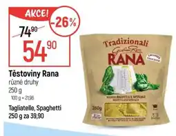 Globus Těstoviny Rana nabídka