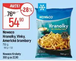 Globus Nowaco Hranolky, Vlnky, Americké brambory nabídka