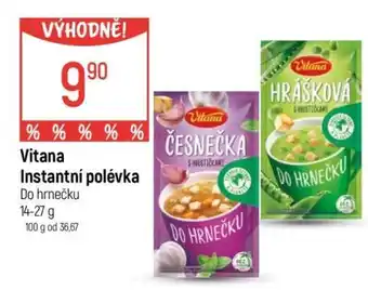 Globus Vitana Instantní polévka nabídka
