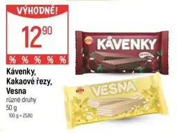 Globus Kávenky, Kakaové řezy, Vesna nabídka