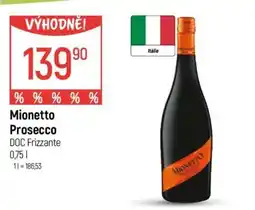 Globus Mionetto Prosecco nabídka