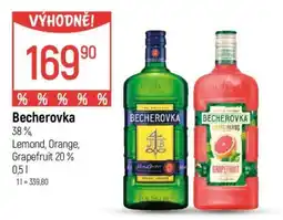 Globus Becherovka nabídka