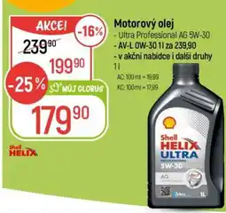Globus Motorový olej Shell Helix Ultra Professional AG 5W-30 nabídka