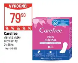 Globus Carefree dámské vložky nabídka