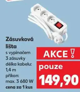Kaufland ZÁSUVKOVÁ LIŠTA nabídka