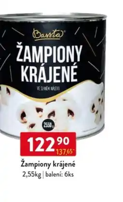 Qanto Žampiony krájené nabídka
