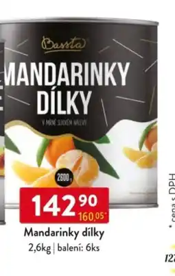 Qanto Bassta Mandarinky dílky nabídka