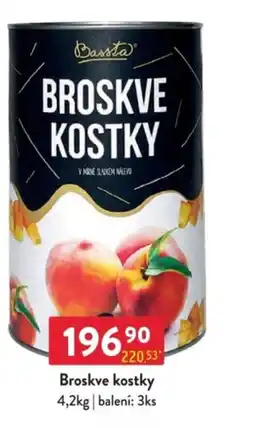 Qanto Bassta Broskve kostky nabídka