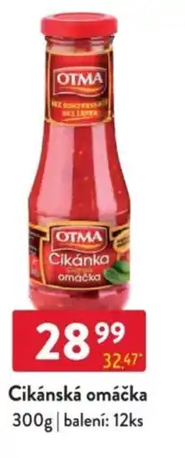 Qanto OTMA Cikánka omáčka nabídka