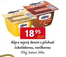 Qanto Alpro sojový dezert s příchutí čokoládovou, vanilkovou nabídka