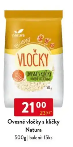 Qanto Ovesné vločky s klíčky Natura nabídka