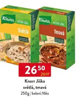 Qanto Knorr Jíška světlá, tmavá nabídka