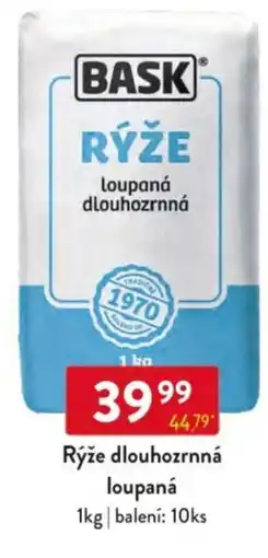 Qanto BASK Rýže dlouhozrnná loupaná nabídka