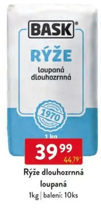 Qanto BASK Rýže dlouhozrnná loupaná nabídka