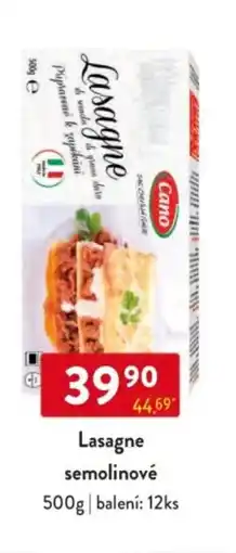 Qanto Lasagne semolinové nabídka