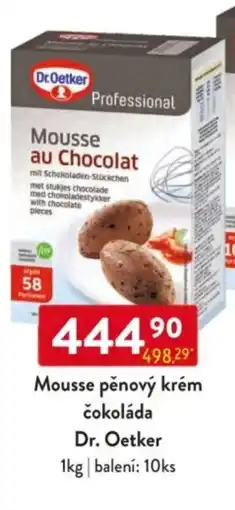 Qanto Dr. Oetker Mousse pěnový krém čokoláda nabídka