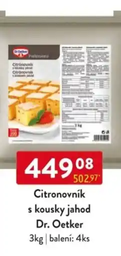 Qanto Dr. Oetker Citronovník s kousky jahod nabídka