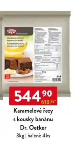 Qanto Dr. Oetker Karamelové řezy s kousky banánu nabídka
