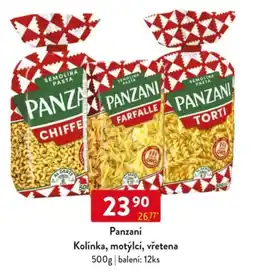 Qanto Panzani Kolínka, motýlci, vřetena nabídka