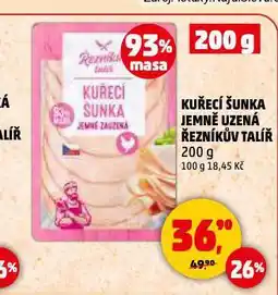 Penny Market Kuřecí šunka jemně uzená nabídka