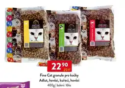Qanto Fine Cat granule pro kočky Adlut, hovězí, kuřecí, hovězí nabídka