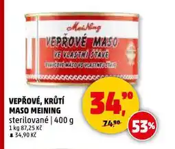 Penny Market Vepřové maso meining nabídka