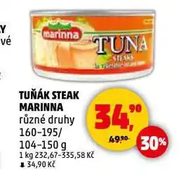 Penny Market Tuňák steak marinna nabídka