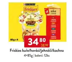 Qanto Friskies kuře/hovězí/jehněčí/kachna nabídka