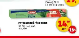Penny Market Clina potravinová fólie nabídka