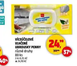 Penny Market Víceúčelové vlhčené ubrousky nabídka