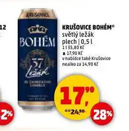 Penny Market Pivo krušovice bohém nabídka