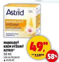 Penny Market Astrid mandlový krém nabídka