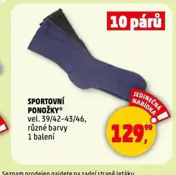 Penny Market Sportovní ponožky nabídka