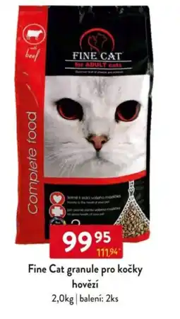 Qanto Fine Cat granule pro kočky hovězí nabídka