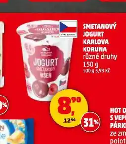 Penny Market Smetanový jogurt nabídka