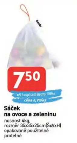 Qanto Sáček na ovoce a zeleninu nabídka