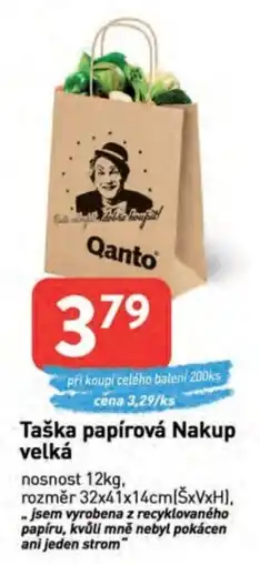 Qanto Taška papírová Nakup velká nabídka