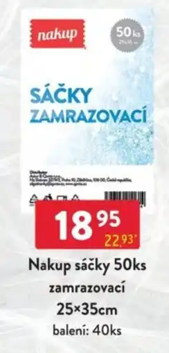 Qanto Nakup sáčky 50ks zamrazovací nabídka