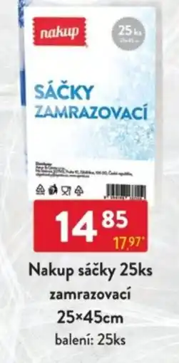 Qanto Nakup sáčky 25ks zamrazovací nabídka