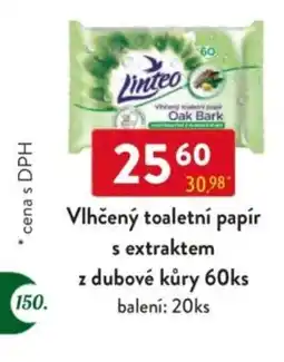 Qanto Linteo Vlhčený toaletní papír s extraktem z dubové kůry nabídka