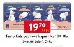 Qanto Tento Kids papírové kapesníky nabídka