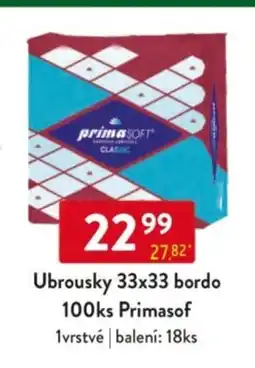 Qanto Ubrousky 33x33 bordo 100ks Primasof nabídka