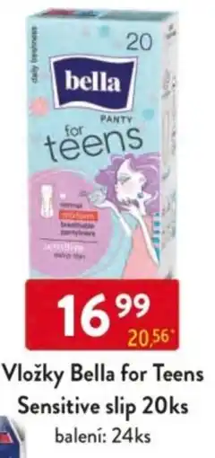 Qanto Vložky Bella for Teens Sensitive slip nabídka