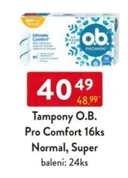 Qanto Tampony O.B. Pro Comfort 16ks Normal, Super nabídka