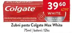 Qanto Zubní pasta Colgate Max White nabídka