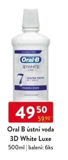 Qanto Oral B ústní voda 3D White Luxe nabídka