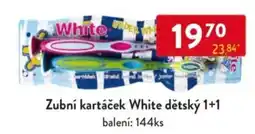 Qanto Zubní kartáček White dětský 1+1 nabídka