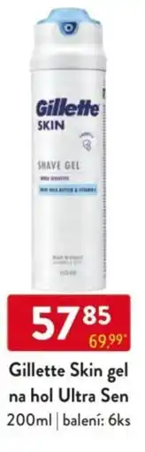 Qanto Gillette Skin gel na hol Ultra Sen nabídka