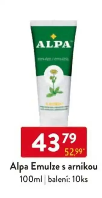 Qanto Alpa Emulze s arnikou nabídka