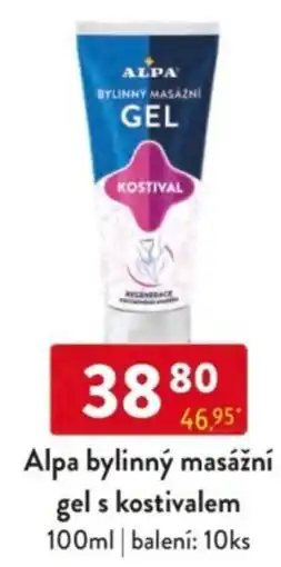 Qanto Alpa bylinný masážní gel s kostivalem nabídka